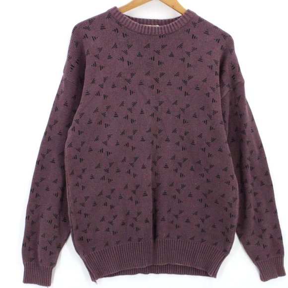 Vintage Motto Red Dot Crewneck Sweatshirt Red Pullover All Over Print Size XL - Picture 1 of 8